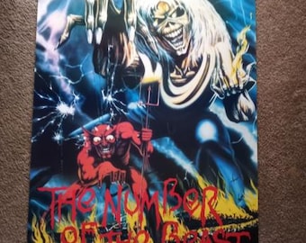 Iron Maiden the Number of the Beast Large Poster 24x36 Vintage