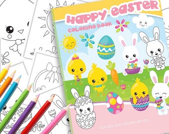 Easter Coloring Pages Coloring Book Colouring PDF - Instant Download