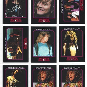 ROBERT PLANT Carte da collezione 1991 MegaMetal. Robert Plant Led Zeppelin Solo