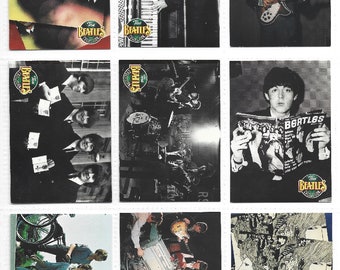 THE BEATLES Vintage 1993 Trading Card Collection. 9 Out Of Print Collector Cards