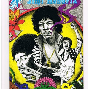 JIMI HENDRIX 1990 Rock Fantasy Comic VOL.11 1st Printing Near Mint Vintage image 3