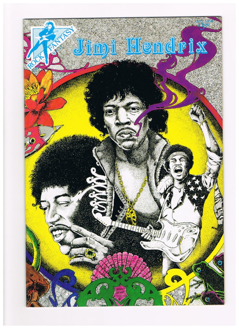 JIMI HENDRIX 1990 Rock Fantasy Comic VOL.11 1st Printing Near Mint Vintage image 3