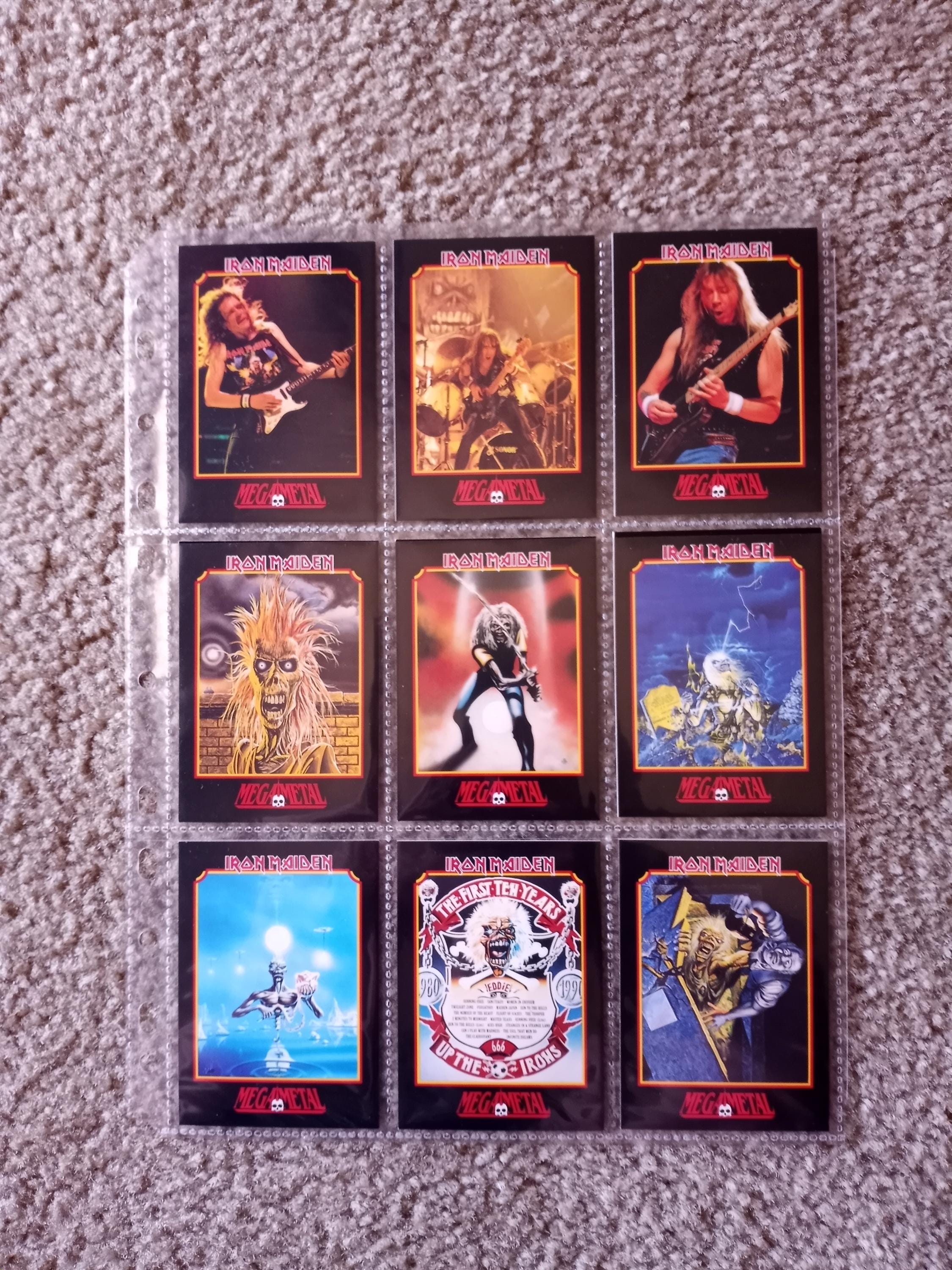 IRON MAIDEN Collector Cards 1991 Megametal. Steve Harris Bruce