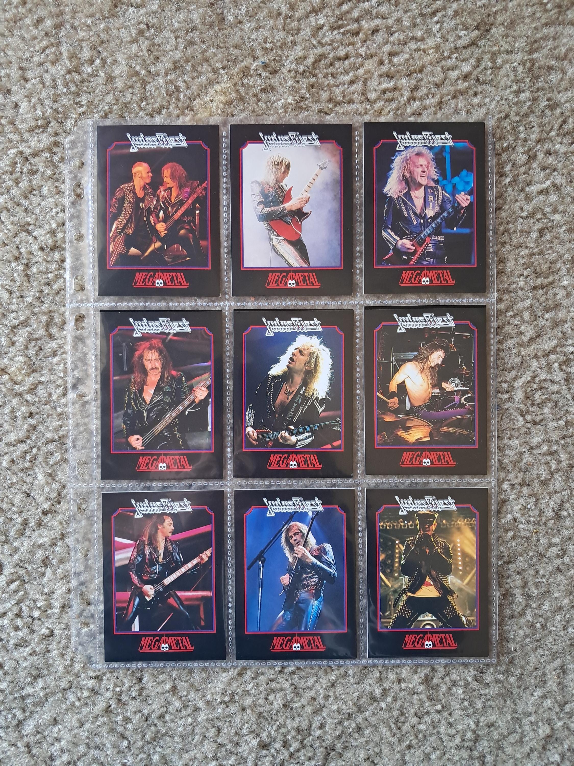 Judas Priest 1991 Megametal Collector Cards, Set of 9 - Etsy