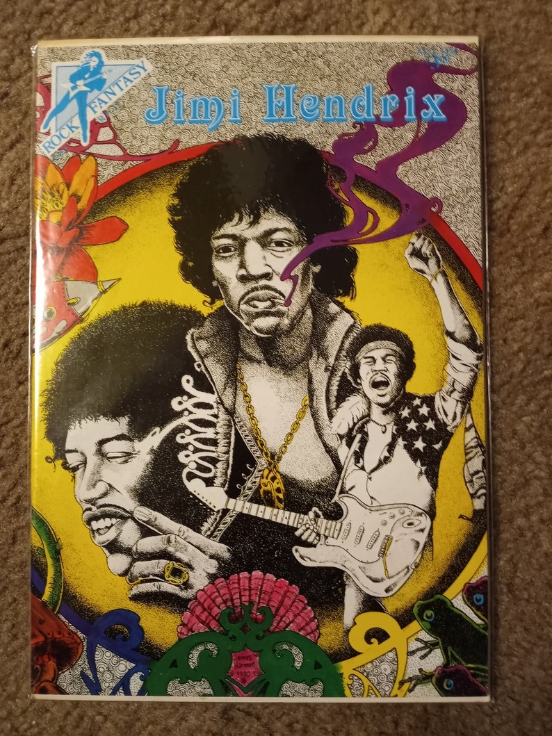 JIMI HENDRIX 1990 Rock Fantasy Comic VOL.11 1st Printing Near Mint Vintage image 2