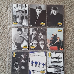 DIE BEATLES 1993 Trading Card Collection. 9 Vergriffene Sammler Karten