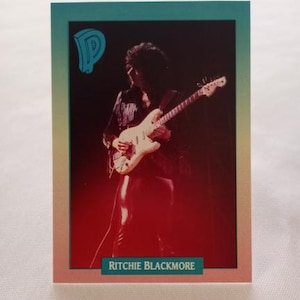 DEEP PURPLE 1991 Cartão de colecionador Ritchie Blackmore Cartão-146
