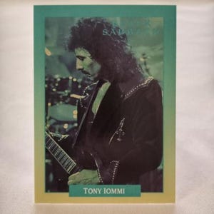 BLACK SABBATH 1991 Carta da collezione Tony Iommi Card- 206
