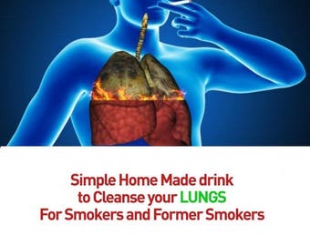All Natural Lung-Cleansing Drink Home Remedy Recipe Natural Remedies Detoxify. Instant Digital Download