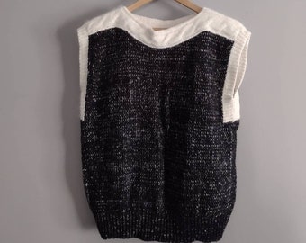80s vintage sweater soft angora knit size XL