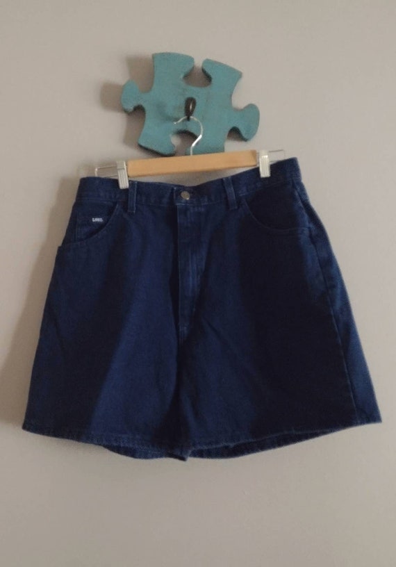 Vintage 80s Lee High Rise Denim Shorts | French Na