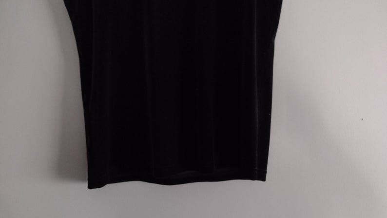 Conjunto de pantalón de 3 piezas de terciopelo negro Joie De Vie Paris de los años 90, talla 10 imagen 11