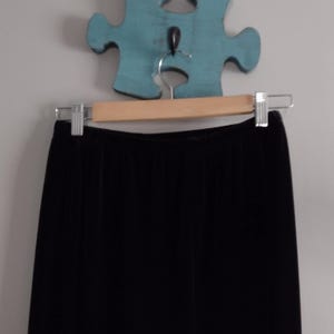 Conjunto de pantalón de 3 piezas de terciopelo negro Joie De Vie Paris de los años 90, talla 10 imagen 16