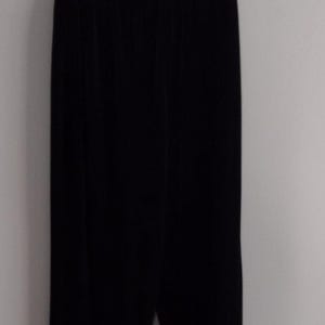 Conjunto de pantalón de 3 piezas de terciopelo negro Joie De Vie Paris de los años 90, talla 10 imagen 15