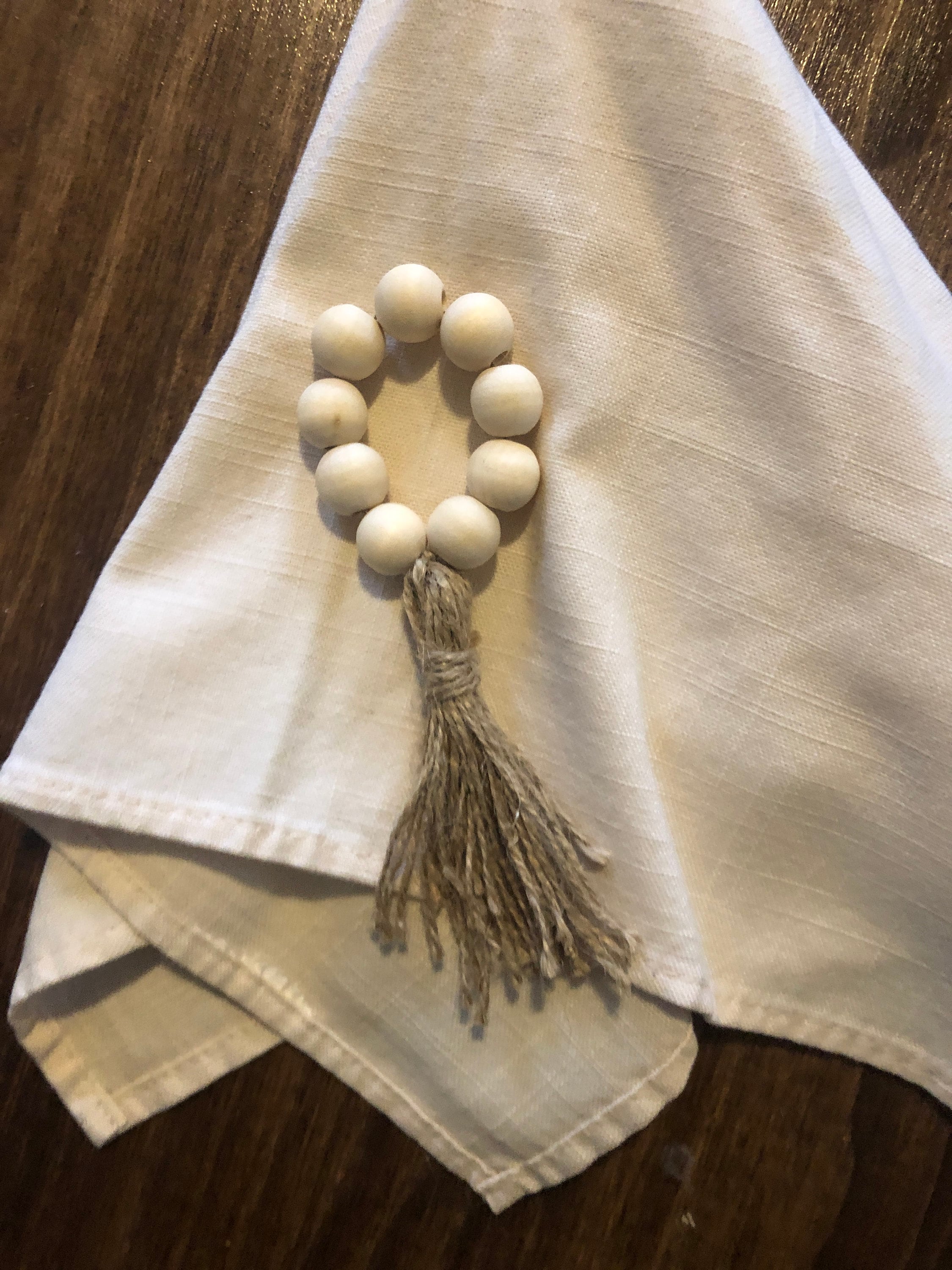 Boho Chic Napkin Rings Farmhouse Home Decor Dinner Party Etsy