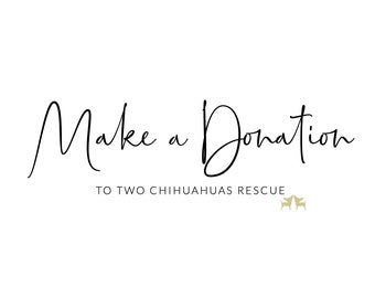 Make a Tax-Deductible Donation to Two Chihuahuas Rescue