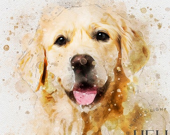 Dog portrait Custom pet painting,, Custom dog painting Dog Mom Pet portrait Gift for her Dog memorial Personalized DOG Gift for mom_Art