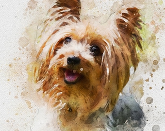 Portrait from photo Pet Painting,, DOG Portrait Custom Dog Portrait Watercolor Pet Portrait Dog memorial Retriever Dog Dog Lover_Art