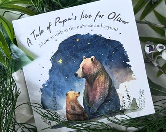 Libro del Día del Padre para papá, regalo para el esposo, libro personalizado para papá, regalo personalizado para el esposo de un niño, regalo para un futuro papá