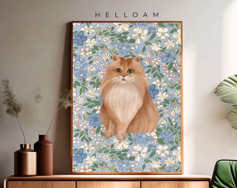 Badkamer kat print, flirt kamer decor, grappige badkamer muur decor Cottagecore kunst toilet muur kunst badkamer muur kunst toilet poster ALLES