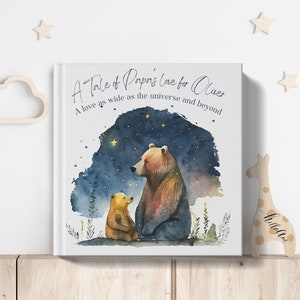 Father's Day Book for Dad, Gift for Husband, Personalized Book for Dad, Personalized Gift For Husband from kid, Gift for Expectant Dad image 1