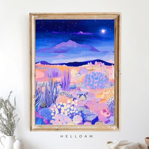 Night art Western art print Vintage retro wall art Botanical prints midcentury modern wall art Sunset wall art matisse wall art van gogh