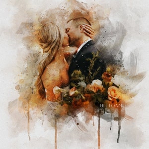 wedding painting,, digital product