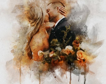 wedding painting,, digital product