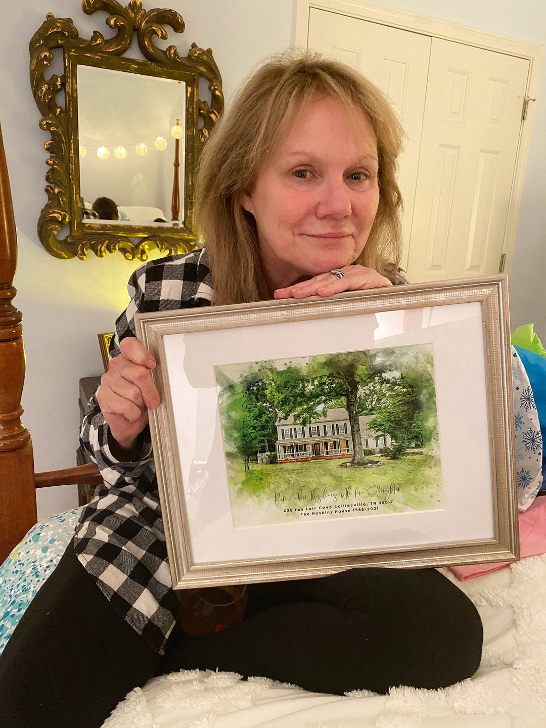 Custom House Portrait on Canvas,,custom Home Portrait From Photo ...