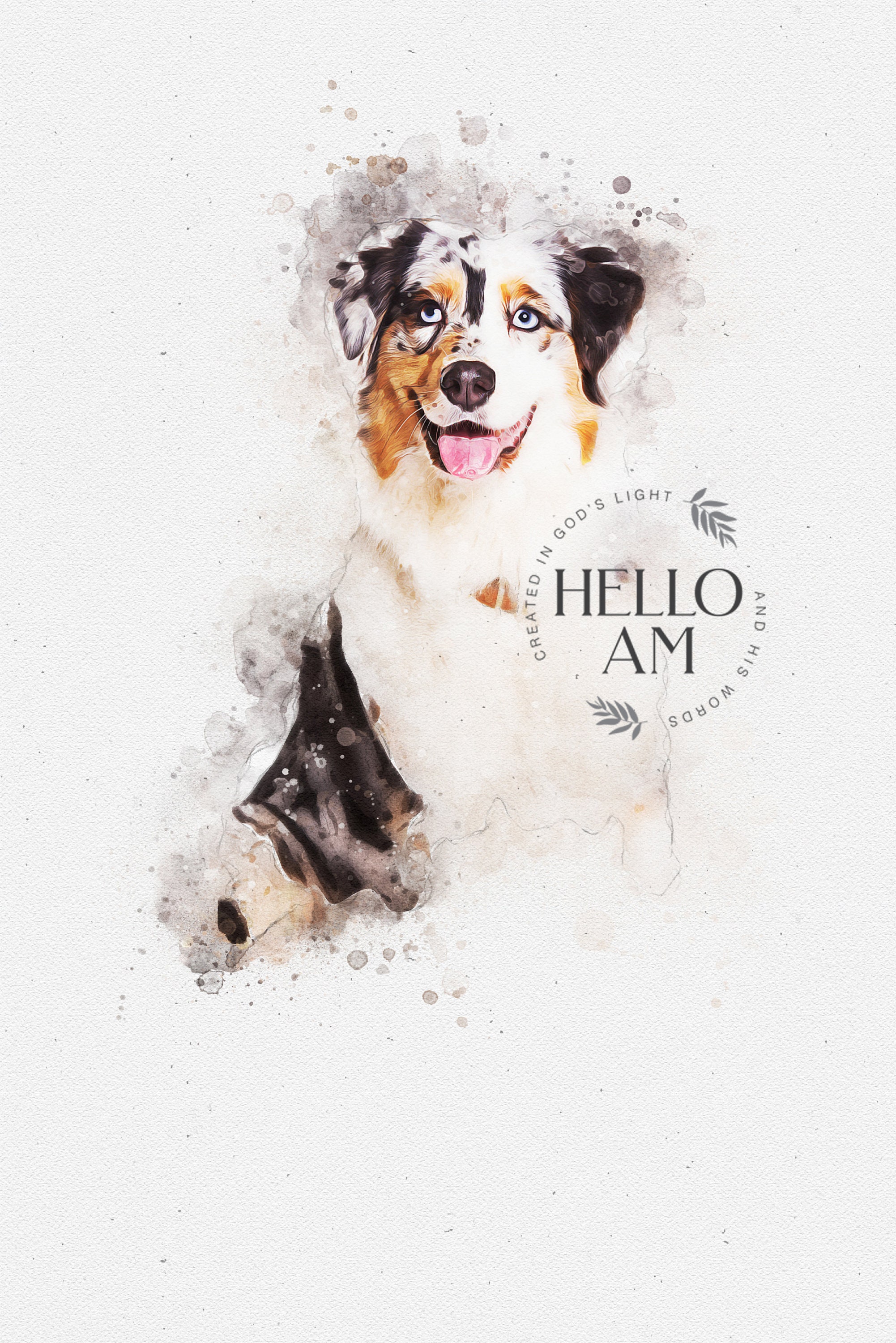 犬の水彩画 犬の水彩画 肖像画 Watercolor Dog Painting【Pet Portrait Tutorial