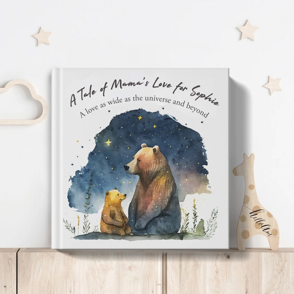 Muttertagsbuch für Mama, Geschenk für Ehefrau, personalisiertes Buch für Mama, personalisiertes Geschenk für Ehefrau vom Kind, Geschenk für werdende Mama