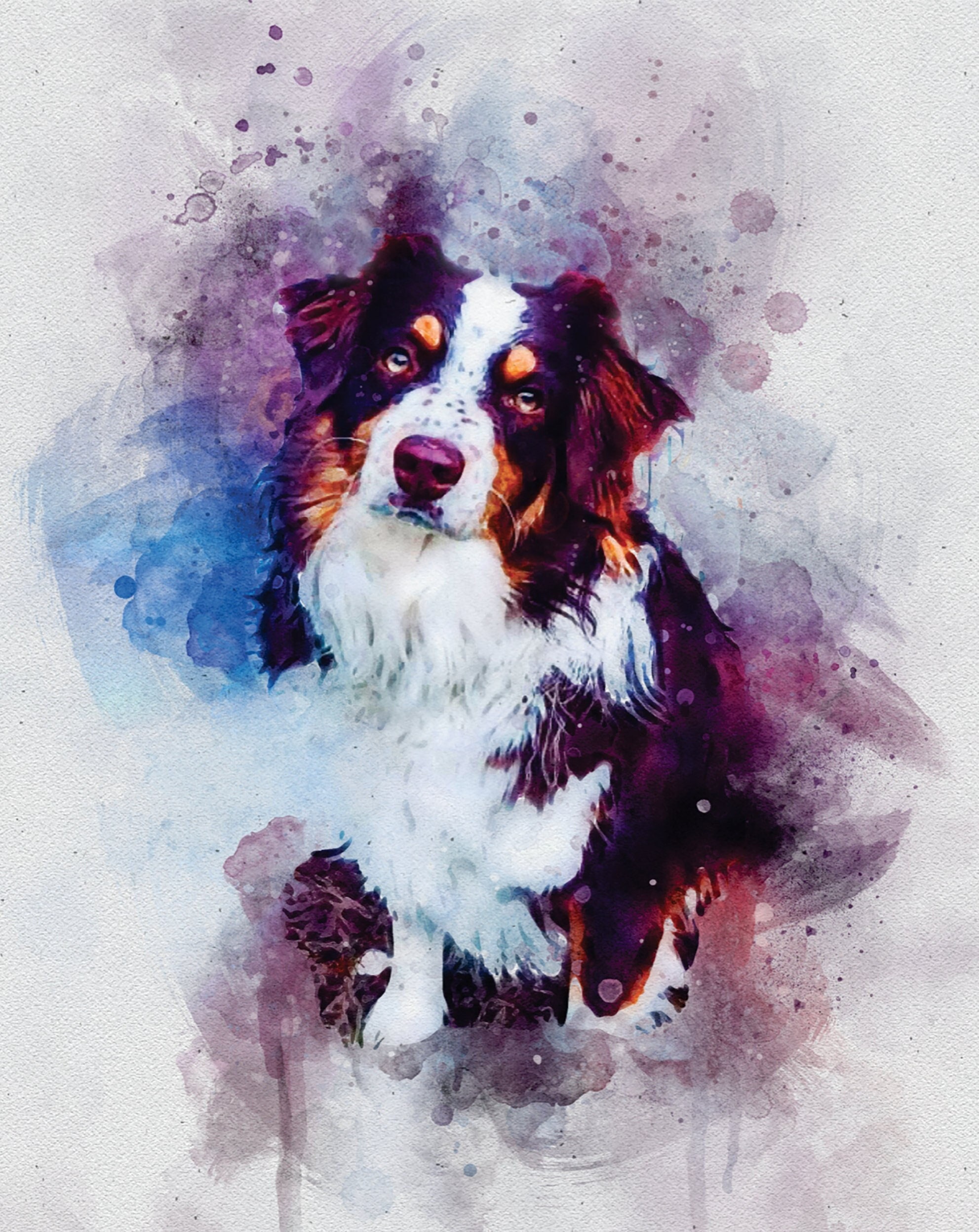 Pet Memorial Gift Pet Portrait In Memory Of Dog Custom Dog Portrait Digital Watercolor Custom Pet Portrait Watercolor Loss Of Dog