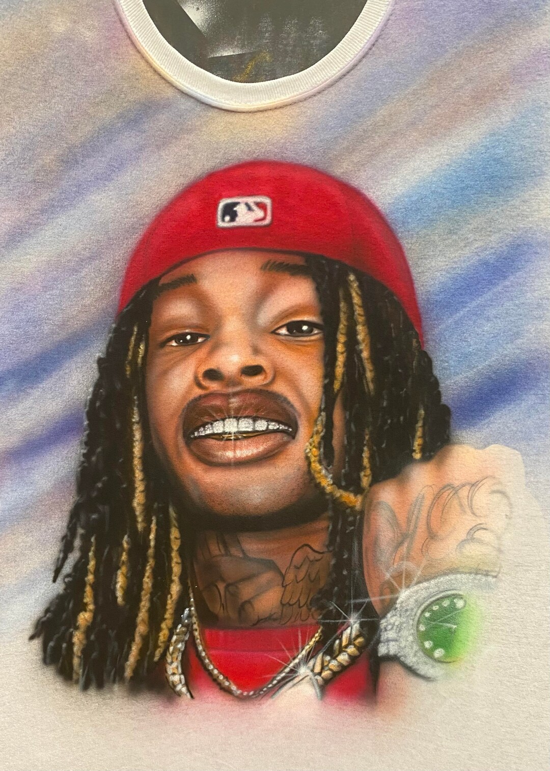 Custom Airbrush Painted Portraits Painted Face Portrait Custom Made to