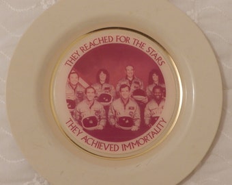 Space Shuttle Challenger Commemorative Plate