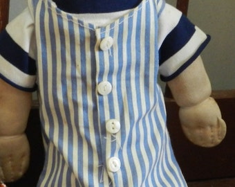 Vintage Little Boy Cloth Doll