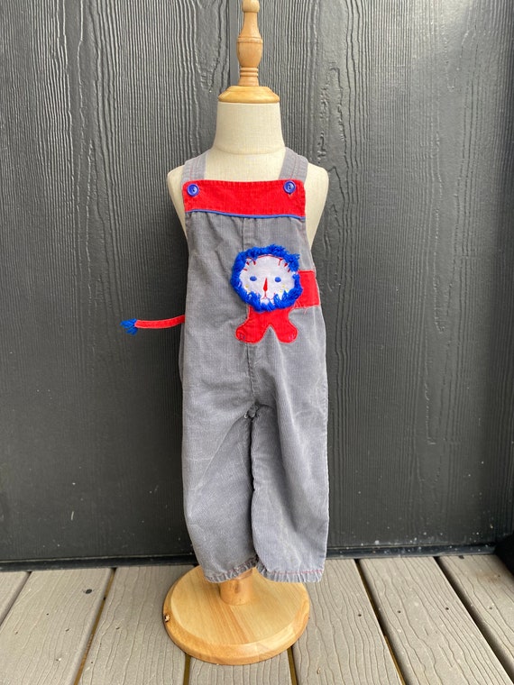 Vintage Tiny Tots Original Baby Overalls, Corduro… - image 1