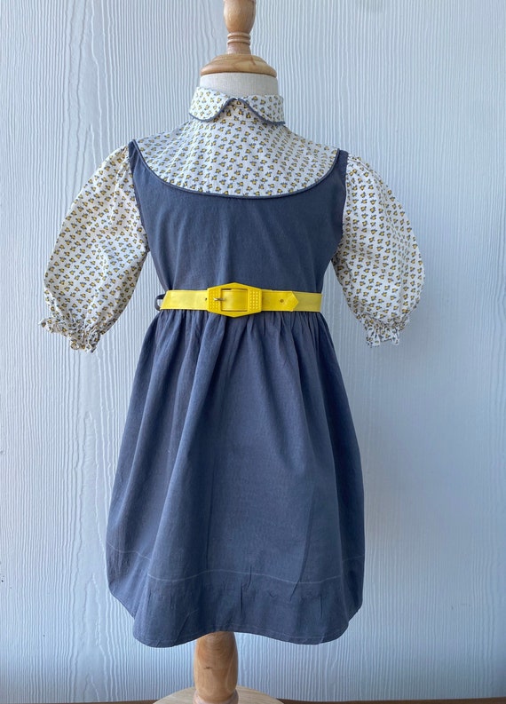 Vintage Patricia Ann Toddler Dress, lemon novelty 