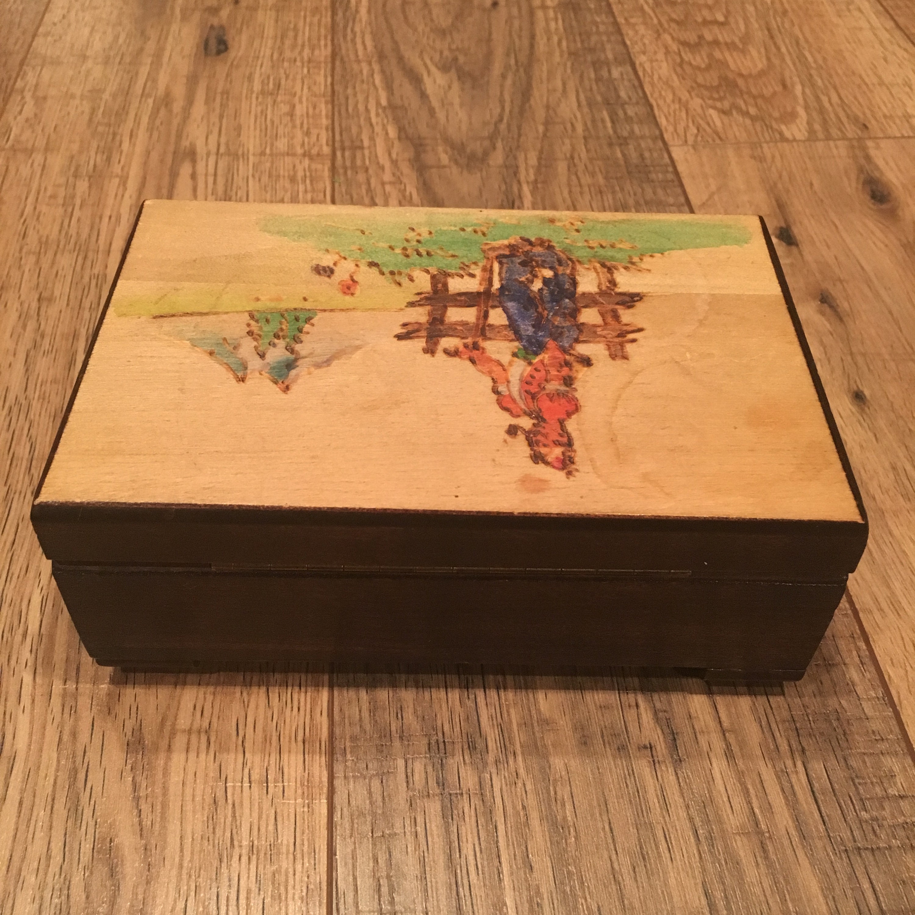 Antique Swiss Music Box Cuendet Switzerland hand carved Etsy