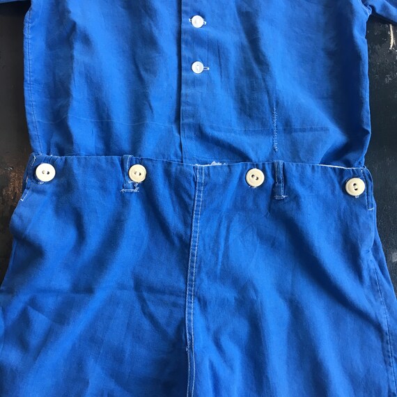 Antique Sailor Suit Toddler Romper, 30s toddler o… - image 7