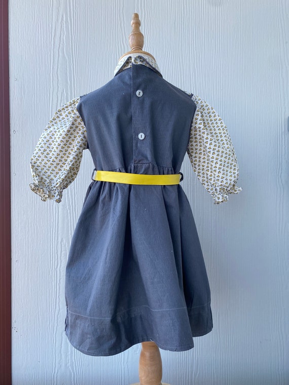Vintage Patricia Ann Toddler Dress, lemon novelty… - image 2