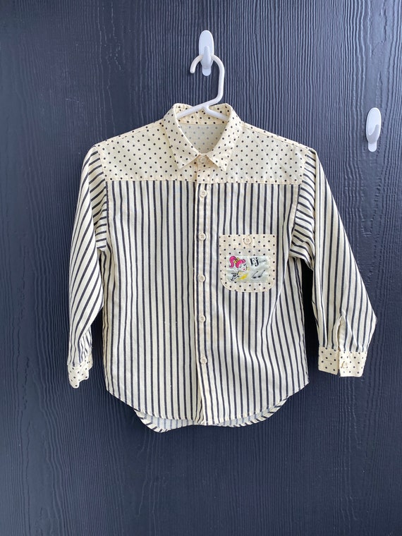 Vintage Gitano Girls Blouse, Eva JOIA striped and 