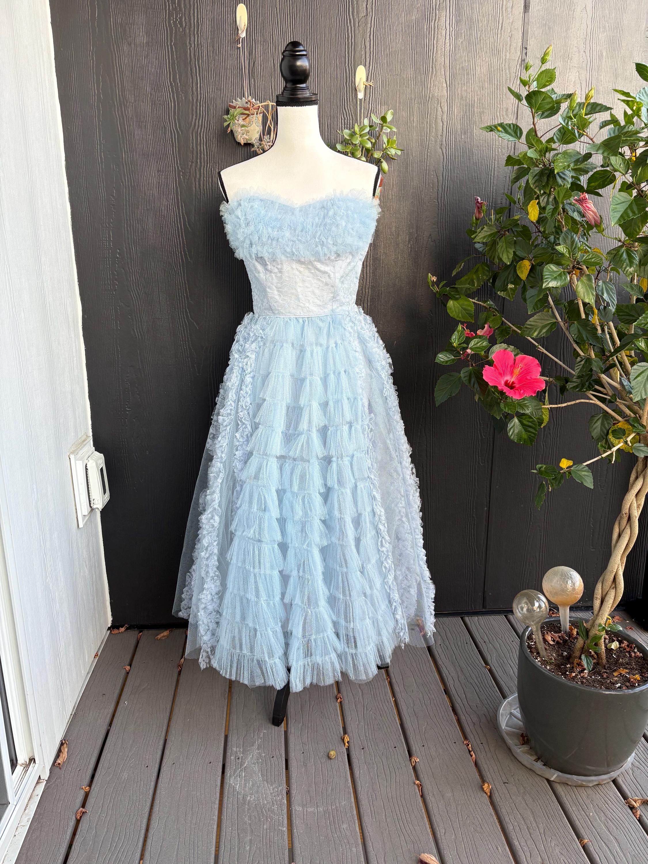 Vintage Tulle Dress - Etsy