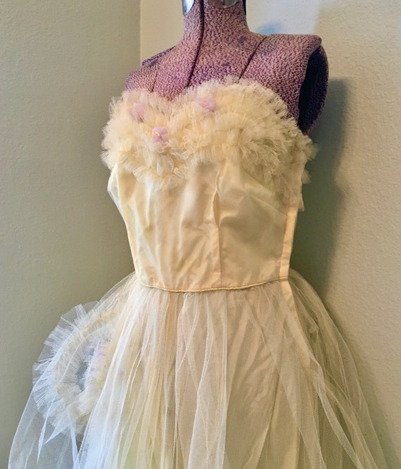 1950s tulle clearance dress