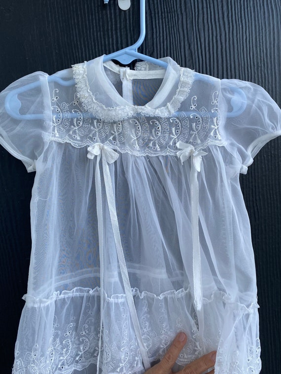 Vintage Baptismal Baby Gown, vintage white  baby d