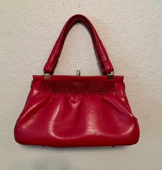 red handbag