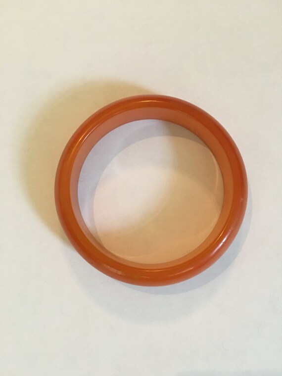 Vintage Bakelite caramel bangle, Butterscotch Bake
