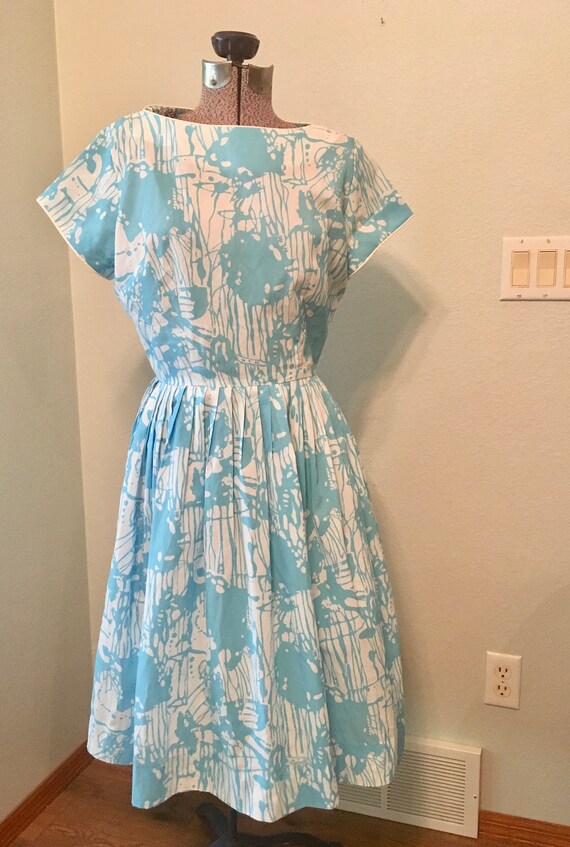 aqua summer dress
