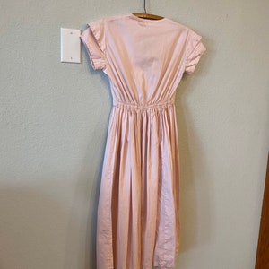 Vintage pink Day Dress, 50s cotton dress, retro womans frock, pinup dress image 2