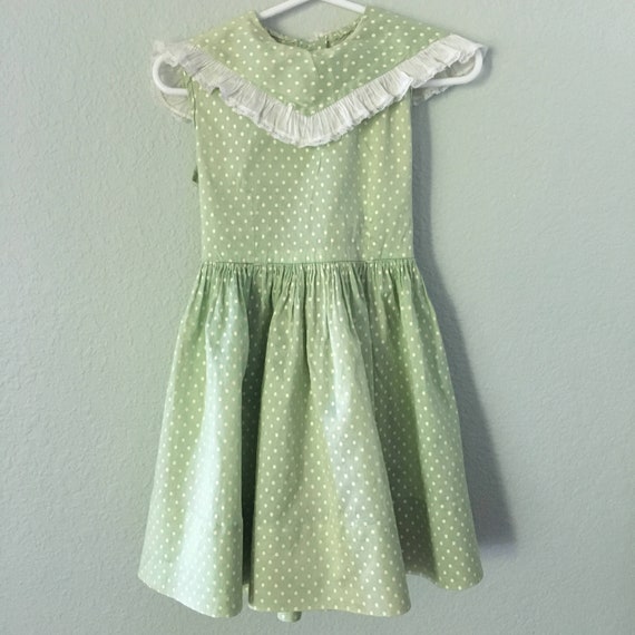 light green girls dress