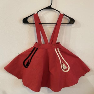 Vintage Girls Poodle Skirt, Union made 50s felt skirt, retro kids poodle skirt